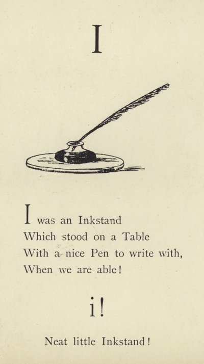 De letter I door Edward Lear